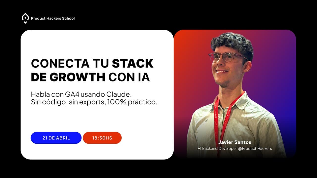 Conectar Google Analytics con Claude Code mediante MCP — Masterclass Product Hackers