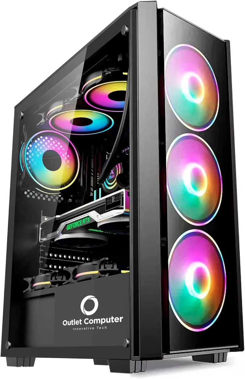 Ordenador de sobremesa con procesador i7, 64 GB de RAM, SSD de 1 TB y grafica NVIDIA RTX 5060 de 8 GB, la configuracion de salto con memoria y GPU dedicada. Fuente: imagen de producto de Amazon.es