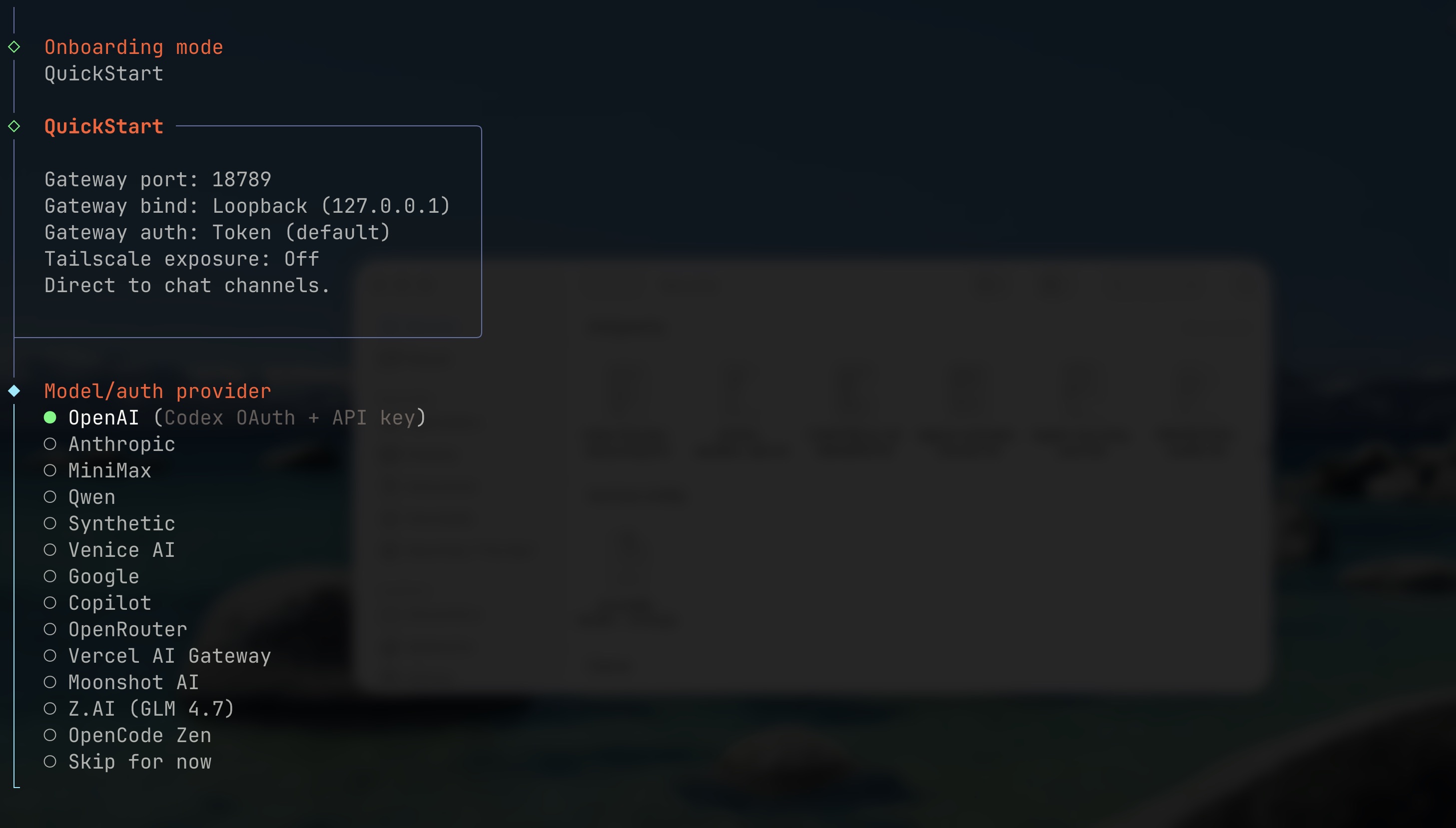 Asistente de configuración de Moltbot